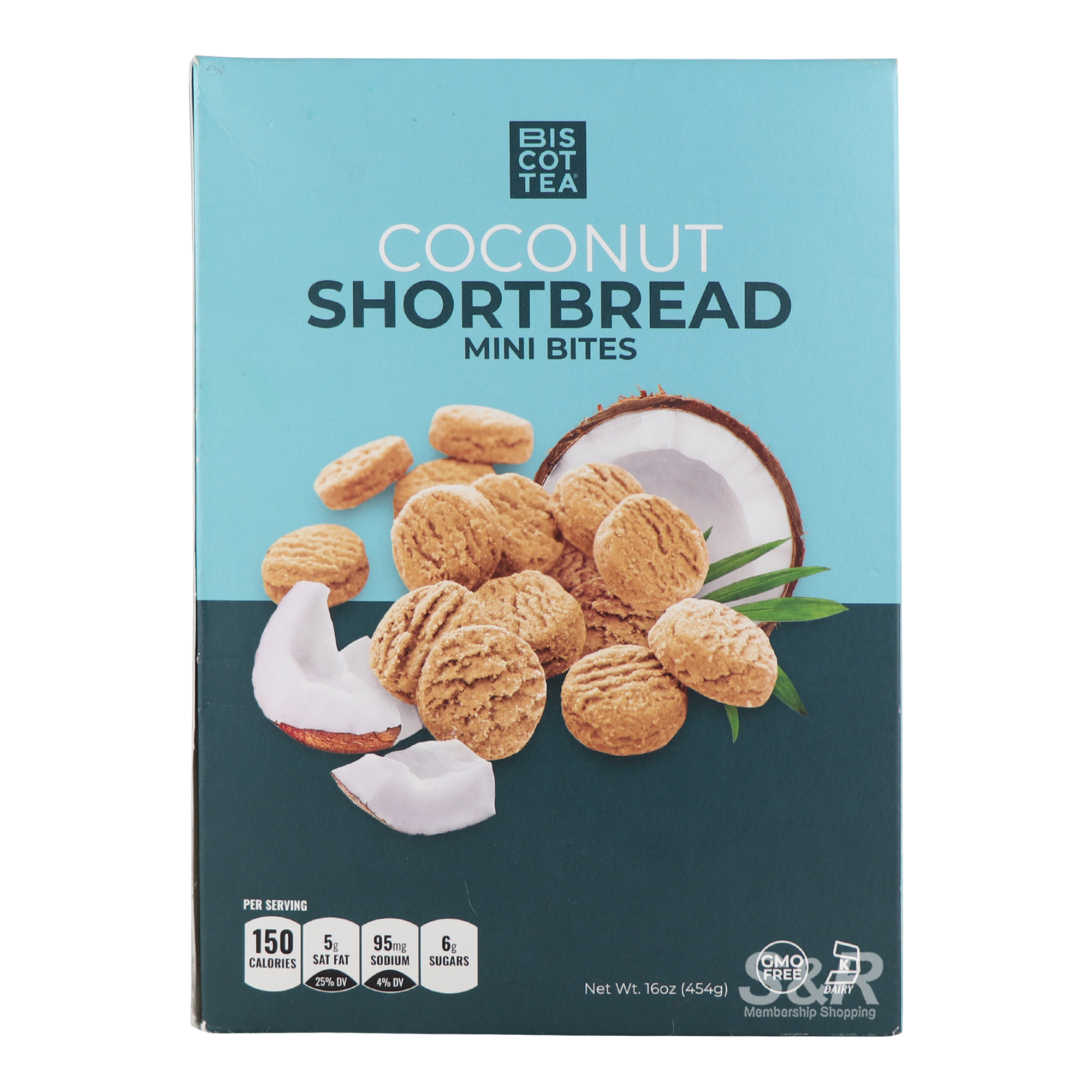 Biscottea Coconut Shortbread Mini Bites 454g